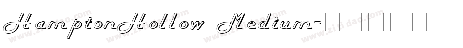 HamptonHollow Medium字体转换